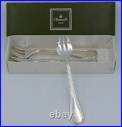 Christofle modèle Albi, 5 fourchettes à huitres, excellent état, métal argenté