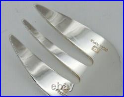 Christofle modèle Albi, 5 fourchettes à huitres, excellent état, métal argenté
