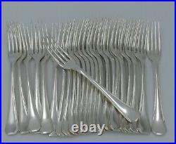Christofle modèle América, lot de 24 fourchettes de table en métal argenté