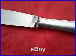 Christofle modèle BOREAL 12 petits couteaux art déco en métal argenté vers1950