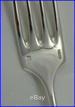 Christofle modèle Baguette/Fidélio, 12 fourchettes à entremets/dessert, 18,5 cm
