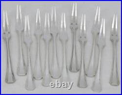 Christofle modèle Boréal 12 fourchettes à escargots, crustacés en métal argenté