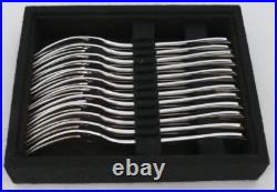 Christofle modèle Boréal 12 fourchettes à escargots, crustacés en métal argenté