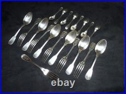 Christofle modèle CHINON partie de Ménagère métal argenté