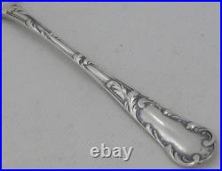 Christofle modèle Chrysanthème, 6 cuillères, pelles à glace en métal argenté