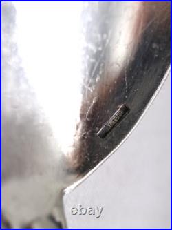 Christofle modèle Chrysanthème, 6 cuillères, pelles à glace en métal argenté