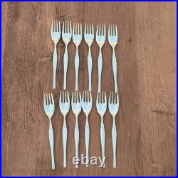 Christofle modèle Duo. 12 fourchettes de table métal argenté
