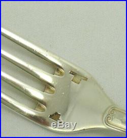 Christofle modèle Malmaison, 10 fourchettes de table, Table Forks, métal argenté