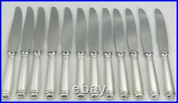 Christofle modèle Malmaison, 12 couteaux de table, excellent état, métal argenté