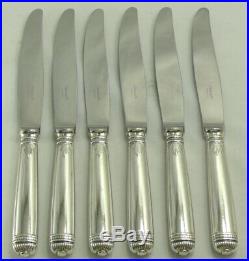 Christofle modèle Malmaison, 6 couteaux de table excellent état, métal argenté