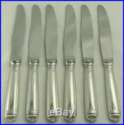 Christofle modèle Malmaison, 6 couteaux de table excellent état, métal argenté