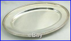 Christofle modèle Malmaison, beau plat ovale, 40 cm, métal argenté