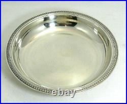 Christofle modèle Malmaison beau plat rond creux, 26,5 cm, métal argenté, housse