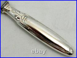 Christofle modèle Marie-Antoinette, 6 couteaux de table métal argenté lames Inox