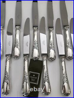 Christofle modèle Marly 12 couteaux à dîner en métal argenté