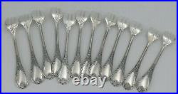 Christofle modèle Marly, 12 fourchettes à huitres métal argenté, excellent état
