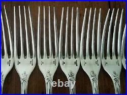 Christofle modèle Marly 12 fourchettes de table, métal argenté