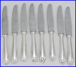 Christofle modèle Marot, 8 couteaux à dessert/fromage/entremets métal argenté