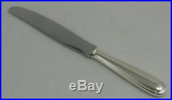 Christofle modèle Perles 12 couteaux de table métal argenté excellent état écrin