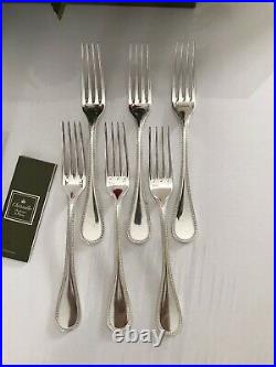 Christofle modèle Perles 12 fourchettes à dîner en métal argenté