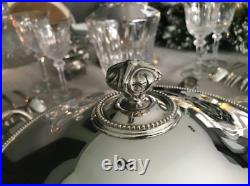 Christofle modèle Perles Légumier en métal argenté