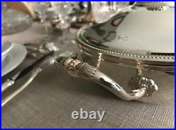 Christofle modèle Perles Légumier en métal argenté
