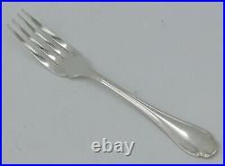 Christofle modèle Pompadour, 10 fourchettes à poisson/salad Forks, métal argenté