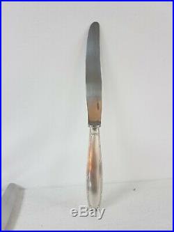 Christofle modèle Rubans, 12 couteaux de table, métal argenté 24 cm brillant