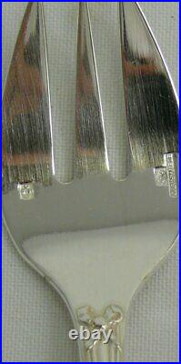 Christofle modèle Rubans, 12 fourchettes à huitres, Oyster Forks, métal argenté
