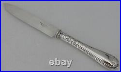 Christofle modèle Rubans Clochettes, 12 couteaux à fruits, métal argenté