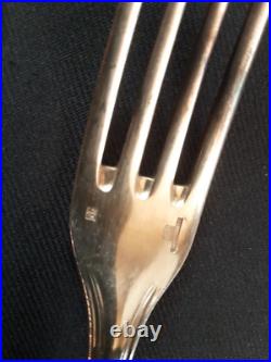 Christofle modèle SPATOURS, 12 couverts de table en métal argenté, 24 pièces