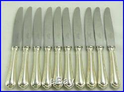 Christofle modèle Spatours 10 couteaux à entremets/dessert/fromage métal argenté