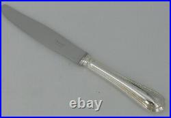 Christofle modèle Spatours, 8 couteaux de table en métal argenté