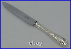 Christofle modèle Trianon, 8 couteaux de table, métal argenté, excellent état