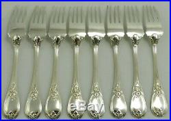 Christofle modèle Trianon, 8 superbes fourchettes à poisson/fish or salad forks