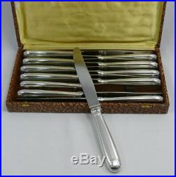 Christofle modèle Vendôme/Arcantia, 12 couteaux de table, métal argenté, écrin
