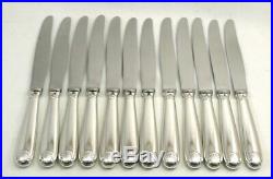 Christofle modèle Vendôme/Arcantia, 12 couteaux de table, métal argenté, écrin