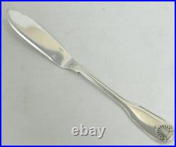 Christofle modèle Vendôme/Arcantia, 8 couteaux à poisson, métal argenté