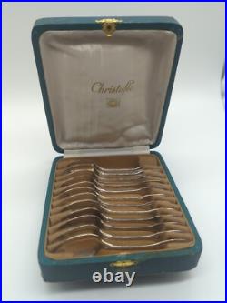Christofle modèle Vendôme coffret 12 cuillères à moka métal argenté