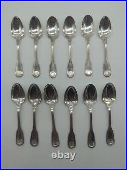 Christofle modèle Vendôme coffret 12 cuillères à moka métal argenté