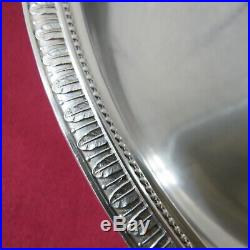 Christofle plat rond creux en métal argenté modèle malmaison