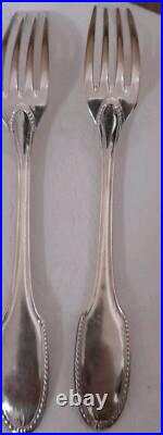 Christofle très ancien Modèle Perles enroulement Alfénide métal argenté