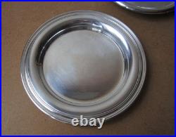 Christofle, trois dessous de bouteille en métal argenté 2 modèles Albi 1 Uniplat Christofle, trois dessous de bouteille en métal argenté 2 modèles Albi 1 Uniplat