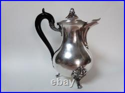 Christofle verseuse cafetière en métal argenté modèle ancien début XXeme