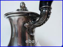 Christofle verseuse cafetière en métal argenté modèle ancien début XXeme