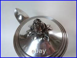 Christofle verseuse cafetière en métal argenté modèle ancien début XXeme