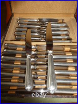 Coffret 24 couteaux ERCUIS modèle Spatours en métal argenté 12 grands 12 petits