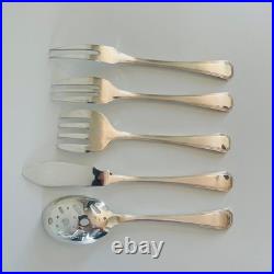 Coffret de 5 couverts Christofle modèle America en métal argenté