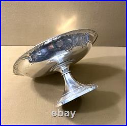 Compotier / coupe à fruits sur pied CHRISTOFLE modèle MARLY métal argenté 22 cm