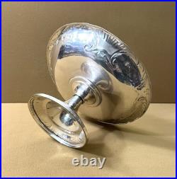 Compotier / coupe à fruits sur pied CHRISTOFLE modèle MARLY métal argenté 22 cm
